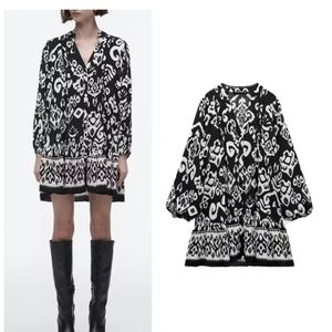 Zara printed dress size XXL